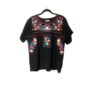Yzxdorwj Boho Embroidered Blouse